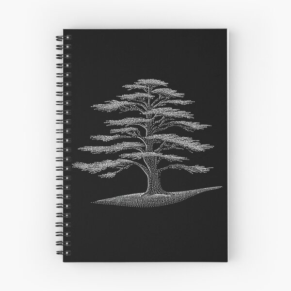 Item preview, Cedar of Lebanon Tree Silhouette Dot Art designed and sold by ConcienciaEco.