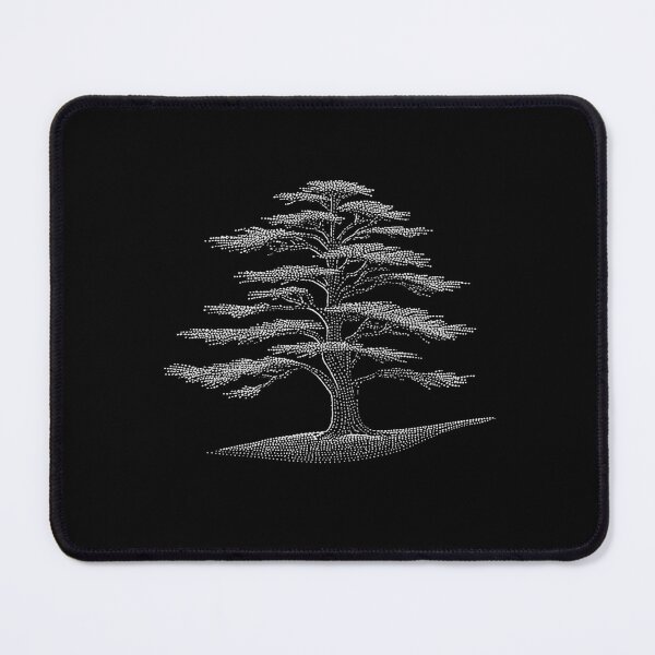 Item preview, Cedar of Lebanon Tree Silhouette Dot Art designed and sold by ConcienciaEco.