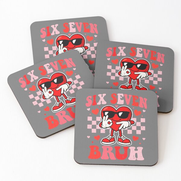 Aperçu de l'œuvre 67 Cœur de la Saint-Valentin Drôle Six Seven Bruh Meme Garçons Ados Enfants créée et vendue par KristineLi.