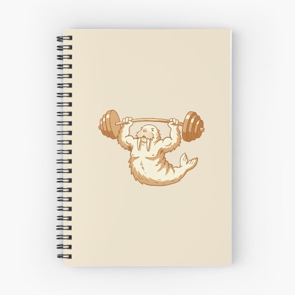 Item preview, Weightlifter Walrus Lifting Barbell, Funny Gym Animal Workout Cartoon designed and sold by Magnificent Lizard.