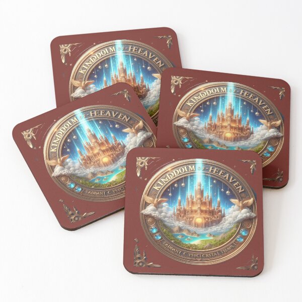 Item preview,   Kingdom of Heaven – Radiant Crystal Temple 3D Label ,  designed and sold by PaintMeWorld.