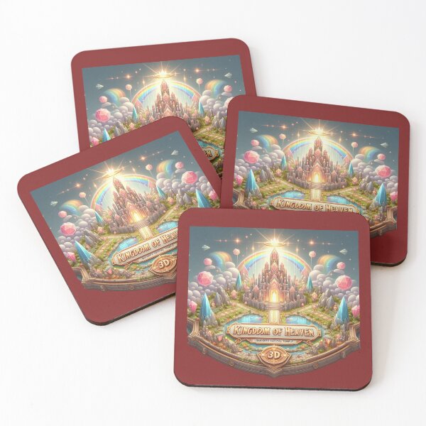 Item preview,  Kingdom of Heaven – Radiant Crystal Temple 3D Label ,  designed and sold by PaintMeWorld.