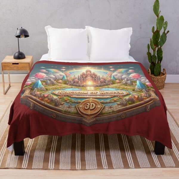 Item preview, Kingdom of Heaven – Radiant Crystal Temple 3D Label , designed and sold by PaintMeWorld.