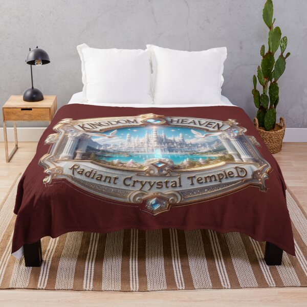 Item preview, Kingdom of Heaven – Radiant Crystal Temple 3D Label , designed and sold by PaintMeWorld.
