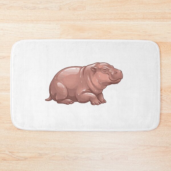 Item preview, Unbothered Moisturized Happy Pygmy Hippo designed and sold by Petzzz.