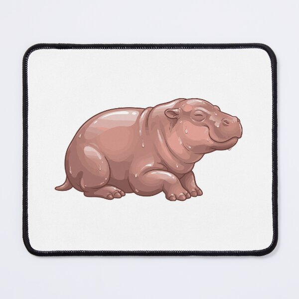Item preview, Unbothered Moisturized Happy Pygmy Hippo designed and sold by Petzzz.