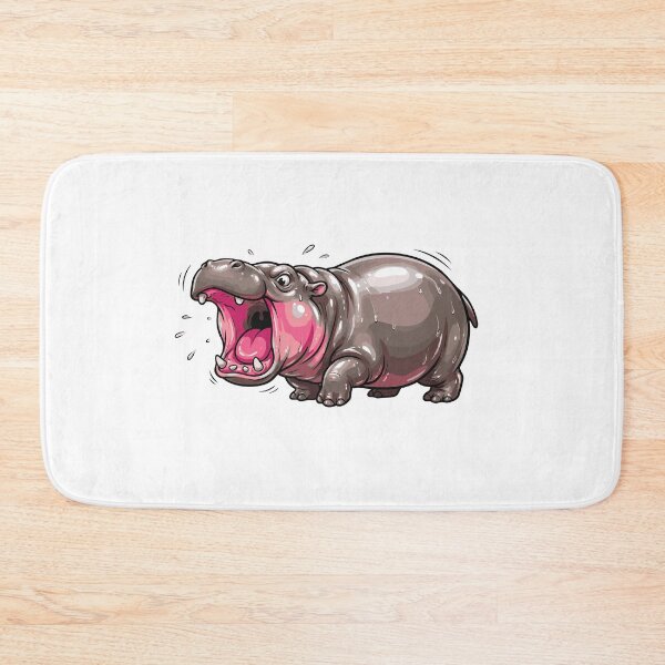 Item preview, I Choose Violence Cute Pygmy Hippo Screaming designed and sold by Petzzz.