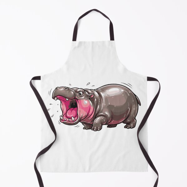 Item preview, I Choose Violence Cute Pygmy Hippo Screaming designed and sold by Petzzz.