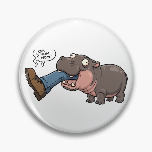 Item preview, The Knee Biter Ferocious Pygmy Hippo designed and sold by Petzzz.