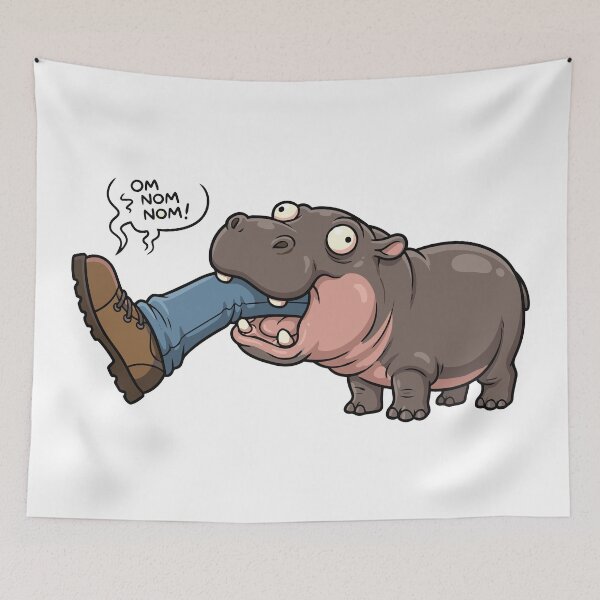 Item preview, The Knee Biter Ferocious Pygmy Hippo designed and sold by Petzzz.