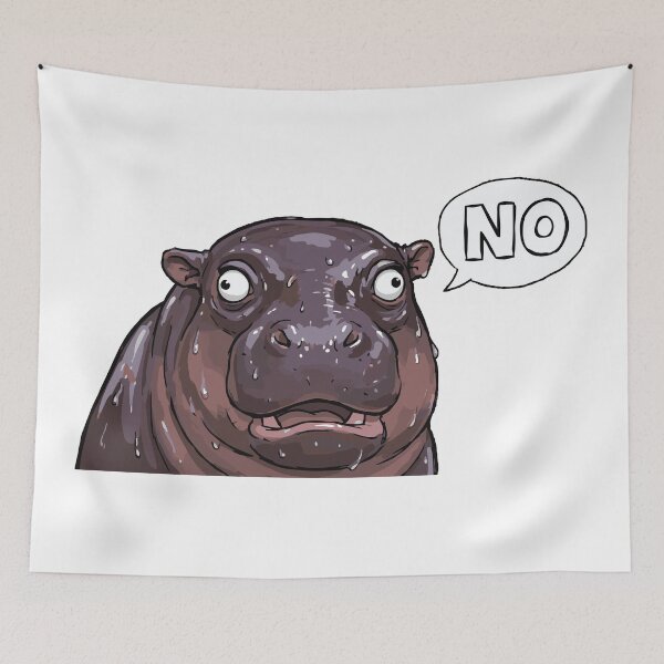 Item preview, Do Not Touch The Hippo Socially Awkward designed and sold by Petzzz.
