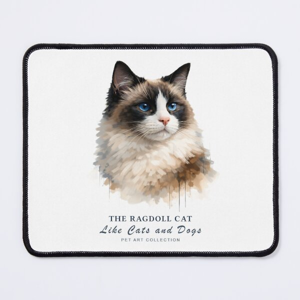 Item preview, Stunning Ragdoll Cat Watercolor Art | Like Cats and Dogs Collection designed and sold by Like-Cats-Dogs.