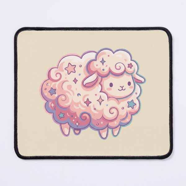 Item preview, Stardust Sheep Cute Pastel Dreamy Stars Kawaii Fluffy Animal Art designed and sold by Magnificent Lizard.