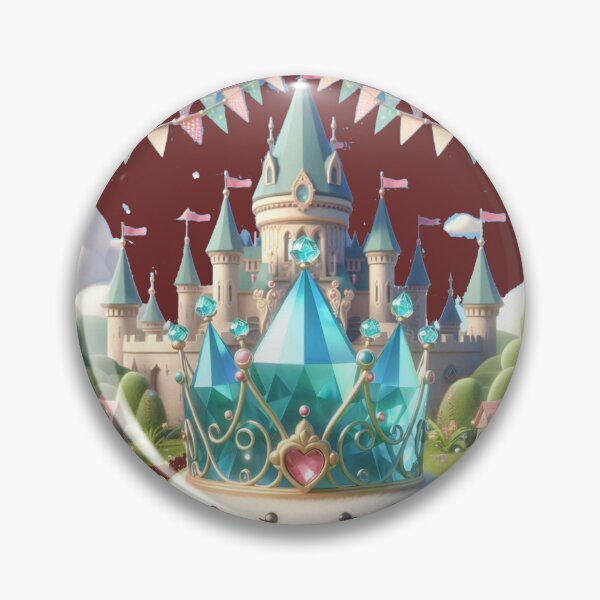 Item preview, Crystal Crown Kingdom – Fairytale Castle Label ,  designed and sold by PaintMeWorld.