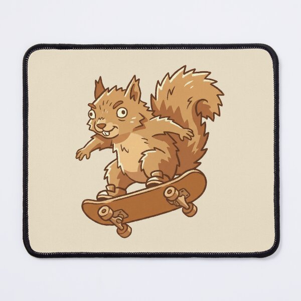 Item preview, Skating Squirrel Funny Cartoon Rodent Riding Skateboard designed and sold by Magnificent Lizard.