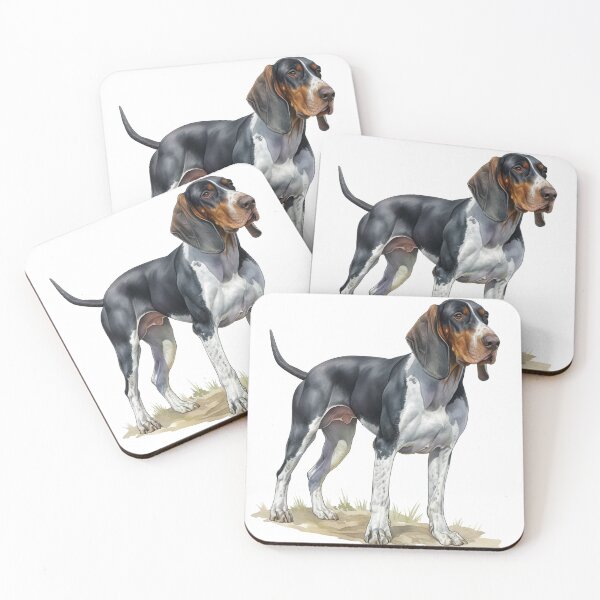 Item preview, American English Coonhound Portrait Redtick Hunting Dog designed and sold by SMARTKIT  DESIGNAGENCY.