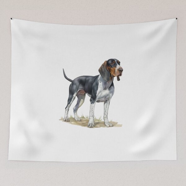 Item preview, American English Coonhound Portrait Redtick Hunting Dog designed and sold by SMARTKIT  DESIGNAGENCY.