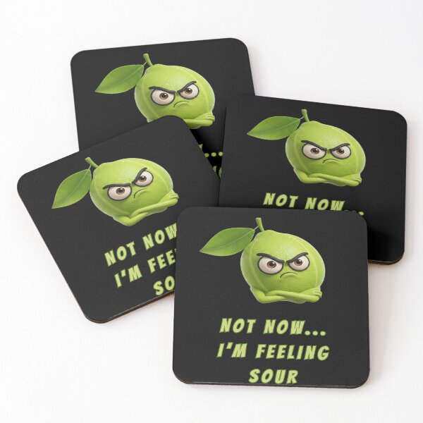 Item preview, Grumpy Lime Character – Not Now I'm Feeling Sour – Funny 3D Fruit designed and sold by Anyshca.