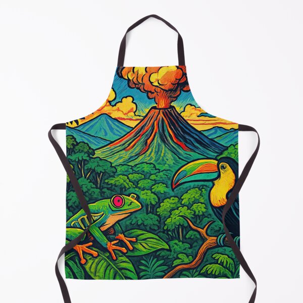 Item preview, Costa Rica landscape | Comics stylCartoone -  designed and sold by ComicsFactory.