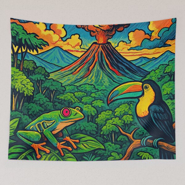 Item preview, Costa Rica landscape | Comics stylCartoone -  designed and sold by ComicsFactory.