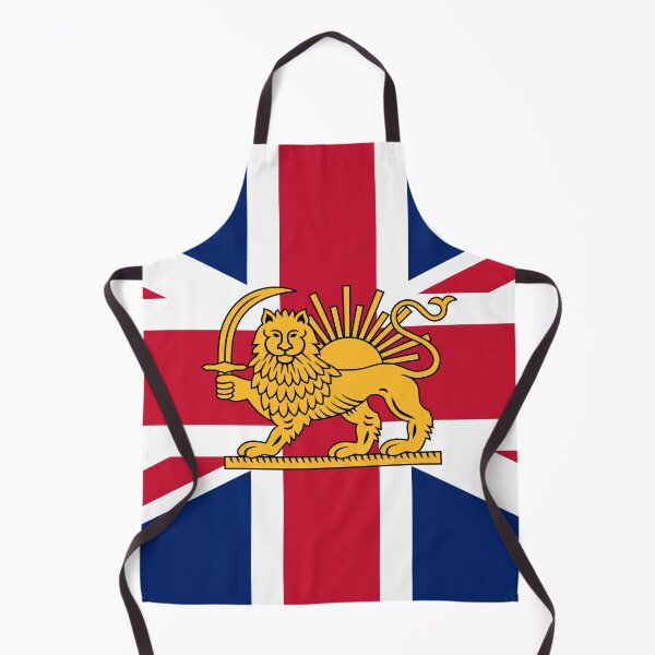 Item preview, British–Iranian Heritage Flag | Lion and Sun Meets the Union Jack designed and sold by FlagX.