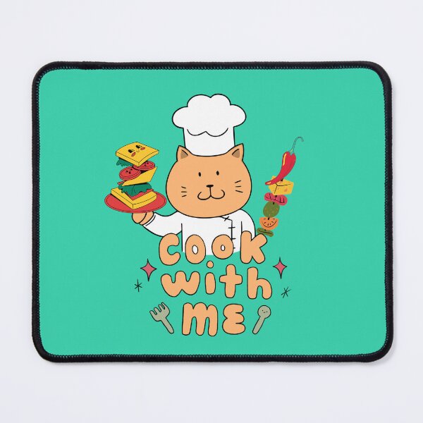 Item preview, Cook With Me – Cute Chef Cat Illustration designed and sold by TheBeeKindSpace.