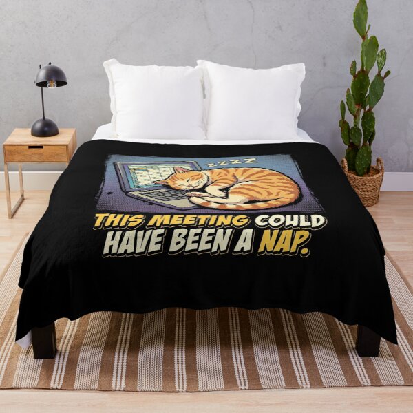 Item preview, This Meeting Could Have Been A Nap Funny Office Cat designed and sold by Fenay Designs.