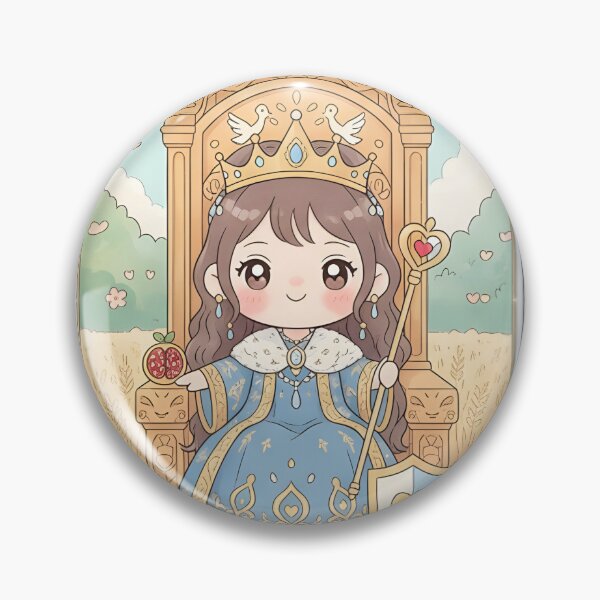 Item preview, The Empress Tarot Card Cute Illustration designed and sold by Teenidesign .