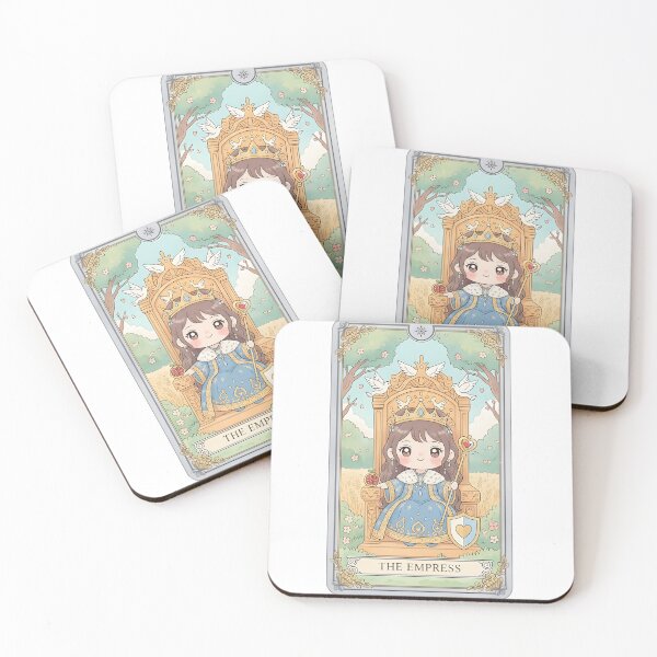 Item preview, The Empress Tarot Card Cute Illustration designed and sold by Teenidesign .