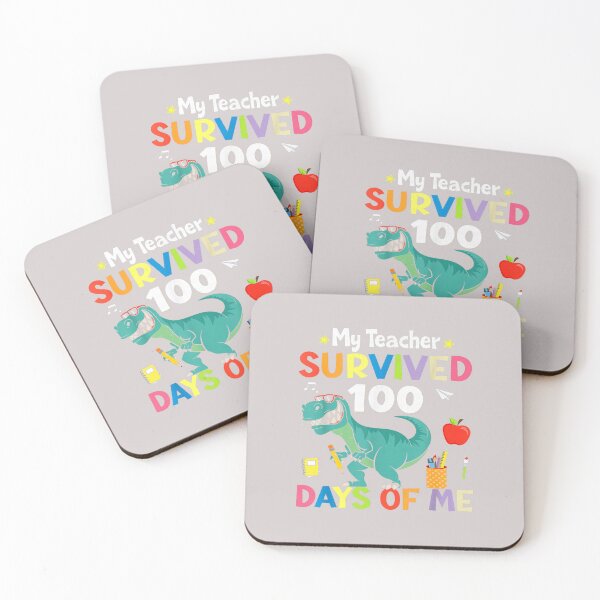 Item preview, 100th Day of School My Teacher Survived 100 Days Boys Dino designed and sold by MabelWells.
