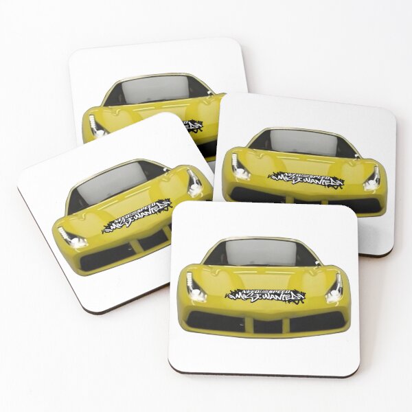Item preview, Yellow Sports Car with Need for Speed Graffiti Decal designed and sold by Artuer69.