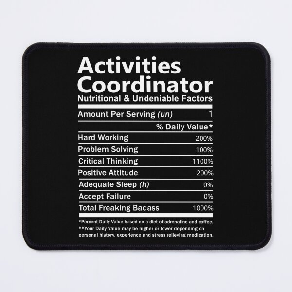 Item preview, Activities Coordinator designed and sold by Streanin.