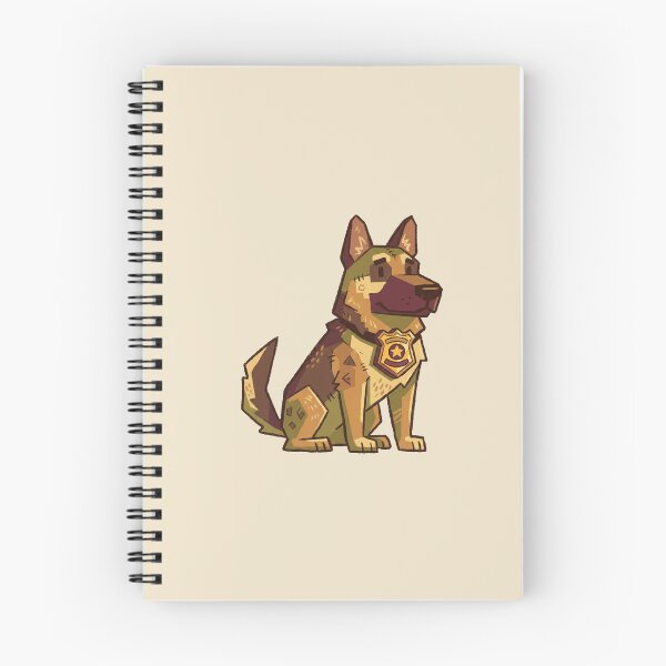 Item preview, Police German Shepherd Cartoon, Cute K9 Officer Dog with Badge designed and sold by Magnificent Lizard.