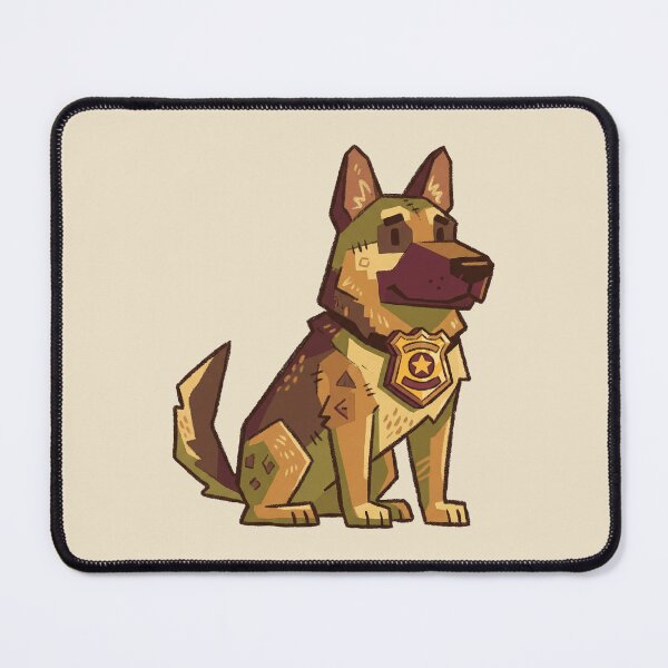 Item preview, Police German Shepherd Cartoon, Cute K9 Officer Dog with Badge designed and sold by Magnificent Lizard.