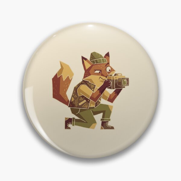 Item preview, Photographer Fox Taking Pictures, Cute Geometric Animal Cameraman designed and sold by Magnificent Lizard.