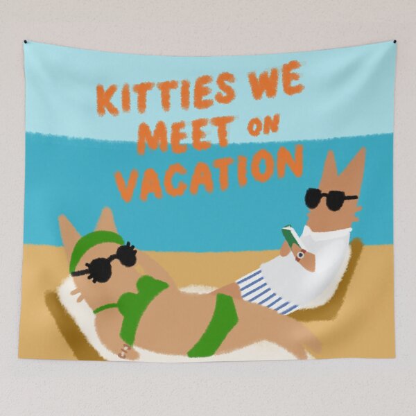 Item preview, people we meet on vacation poppy and alex as cats designed and sold by Kyna Arts.