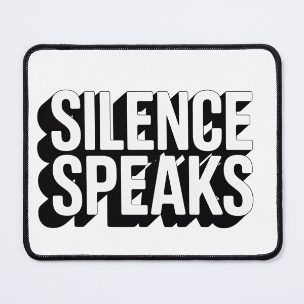 Item preview, Silence Speaks – Minimalist Bold Typography Quote Design designed and sold by A1MarketDesigne.
