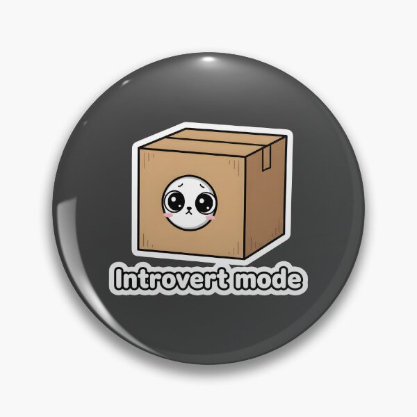 Item preview, Modo introvertido activado: un lindo gato en una caja | Autocuidado kawaii designed and sold by Fuechse.