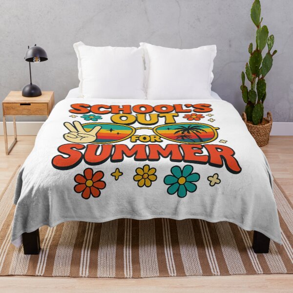 Item preview, School’s Out for Summer Retro Vacation Celebration Art designed and sold by flagylART.