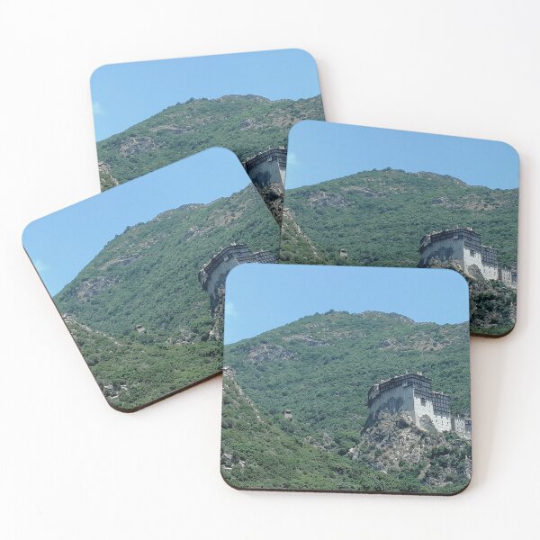 Item preview, Ancient Monastery Perched on Steep Mountain Cliff designed and sold by Makaronia.
