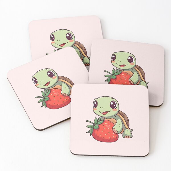 Item preview, Turtle with a strawberry designed and sold by PrintLabStudio.