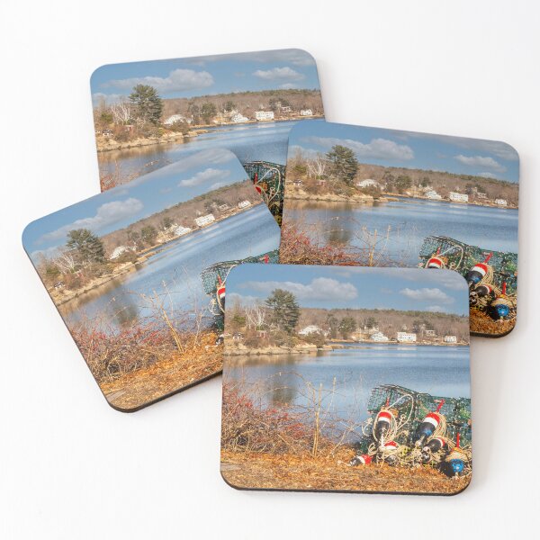 Item preview, Buoys and Lobstertrap Art designed and sold by Ruth Curtis.