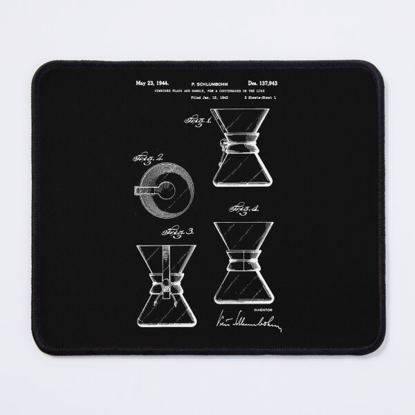 Item preview, Coffee Chemex patent art, old coffee chemex for coffee lovers, vintage Chemex designed and sold by anodyle.