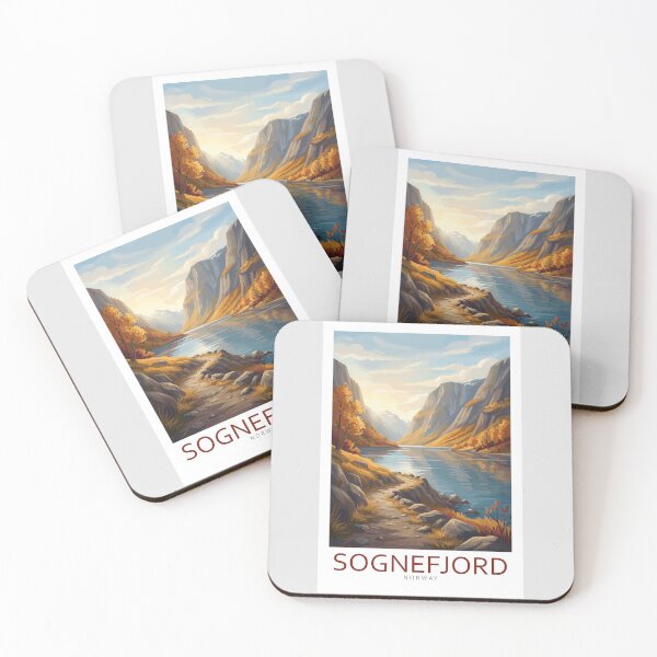 Item preview, Sognefjord Noruega - Arte de viaje designed and sold by Marciolini.