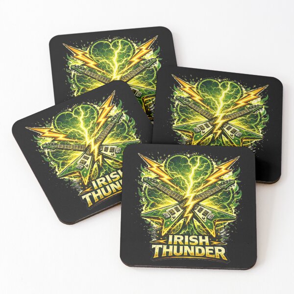 Item preview, Irish Thunder – St. Patrick's Day Rock Lightning Pun designed and sold by PunchDrop.