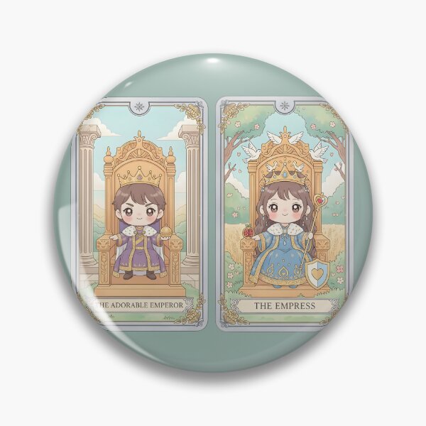 Item preview, Cute Emperor Tarot Card Illustration. designed and sold by Teenidesign .