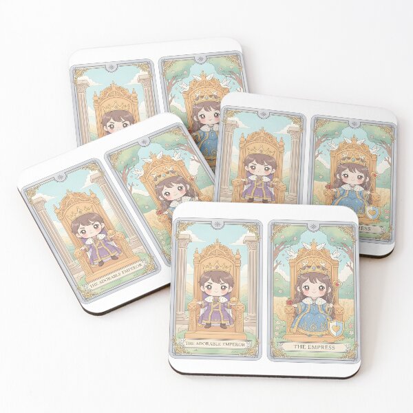 Item preview, Cute Emperor Tarot Card Illustration. designed and sold by Teenidesign .