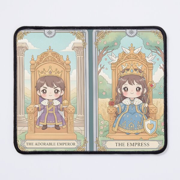 Item preview, Cute Emperor Tarot Card Illustration. designed and sold by Teenidesign .