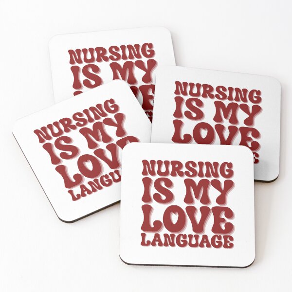 Item preview, Nursing Is My Love Language Vintage Retro Typography Nurse Gift designed and sold by stylishdzign.