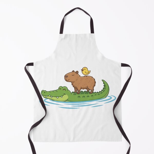 Item preview, Friend Shaped Capybara Riding Alligator designed and sold by Petzzz.